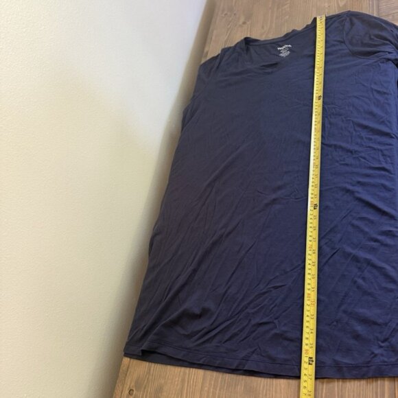 Wool& Womens 2x Blue V-Neck 3/4 Sleeve Merino Wool Blend Willow Dress Pockets - Picture 7 of 8